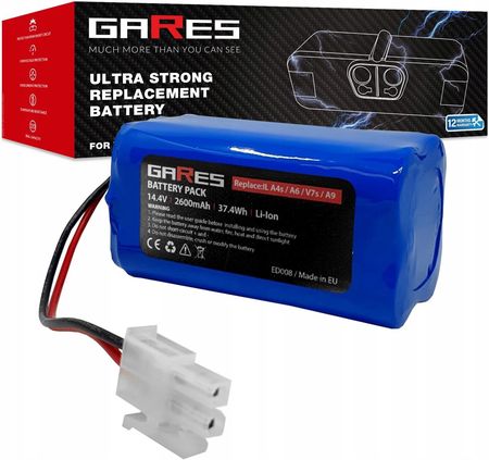 Gares Bateria Akumulator do Ilife A4s A6 V7s A8 V7 V7s Pro 14,4V 2,6Ah