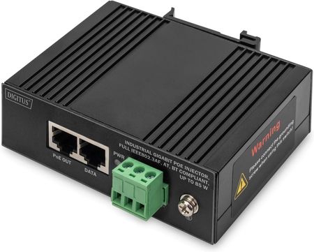 Digitus Industrial Gigabit PoE Injector FullIEEE802.3af at bt Compliant up to 85 W (DN651141)