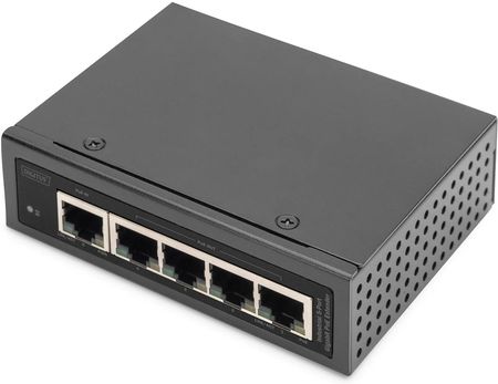 Digitus Industrial 5 Port Gigabit PoE Extender 1 Port 802.3bt PoE to 4 port 802.3af/at (DN651143)