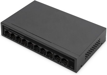 Digitus 8+2 Port FE PoE Switch 8 Port PoE 802.3at 10/100 Mbps (DN95354)