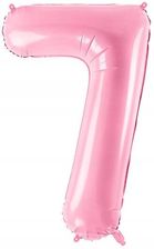 Zdjęcie Party Deco Balon Foliowy Cyfra 7 86Cm Różowy - Czempiń