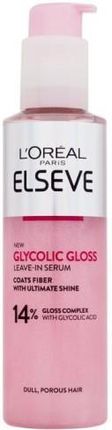 L’Oréal Paris Elseve Glycolic Gloss Serum Bez Spłukiwania Do Wzmocnienia Włosów I Nadania Im Większego Połysku 150 ml