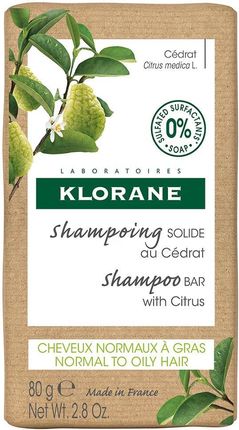 Klorane Solid Shampoo Szampon W Kostce Do Włosów Normalnych I Przetłuszczających Się 80 g