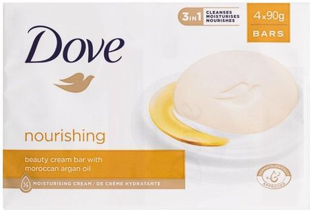 Dove Nourishing Beauty Cream Bar Zestaw Mydło W Kostce 4 x 90 g