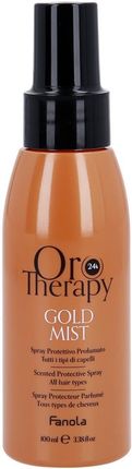 Fanola Oro Therapy Gold Mist Ochronny Spray Do Stylizacji Włosów Z 24-Karatowym Złotem 100 ml