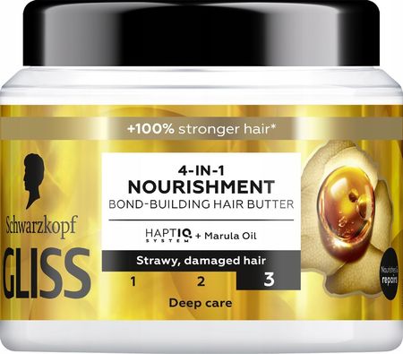 Schwarzkopf Gliss Oil Nutritive Intensywnie Odżywcza Maska Do Włosów Zniszczonych 400 ml