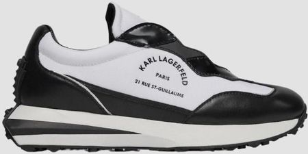 KARL LAGERFELD Czano-białe sneakersy Zone Maison Karl Lo Lace