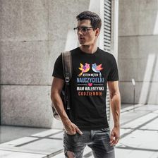 Jestem mężem nauczycielki, mam walentynki codziennie - męska koszulka na prezent