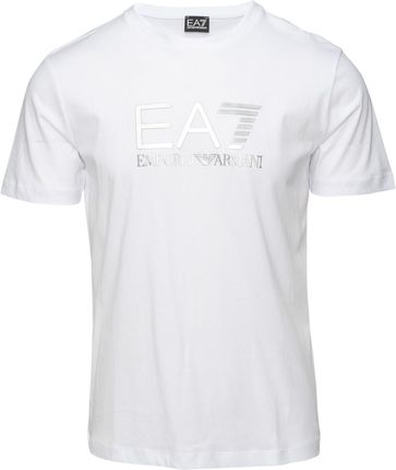 Męska Koszulka z krótkim rękawem Ea7 Emporio Armani Train Lux M Tee SS Pima Big Logo CO 3Dpt71Pjm9Z1100 – Biały