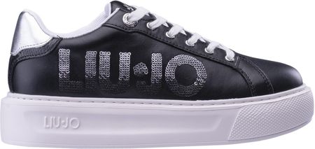 Damskie Sneakersy Liu JO Sne Calf Leather/Printed Ba4071 Ba4071Px47901039 – Czarny