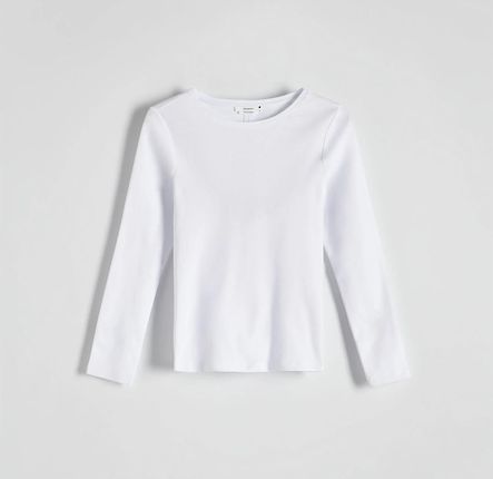Reserved - Bawełniana bluzka - Biały