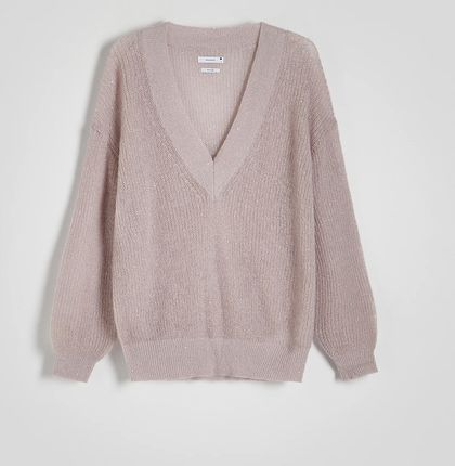 Reserved - Sweter z wełną - Fioletowy