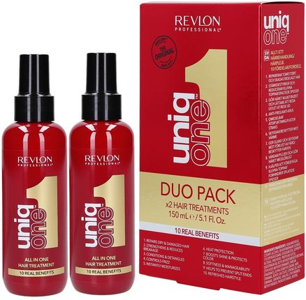 Revlon Professional Uniq One All In Hair Treatment Duo Pack Zestaw Kuracja Do Włosów Bez Spłukiwania 2X 150ml