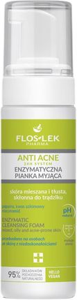 Flos-Lek Floslek Anti Acne 24H System Enzymatyczna Pianka Myjąca 150ml