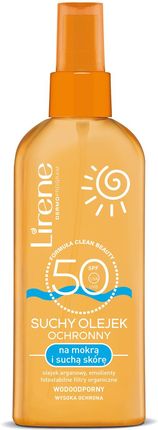 Lirene Sun Suchy Olejek Ochronny Na Mokrą I Suchą Skórę Spf 50 150 ml