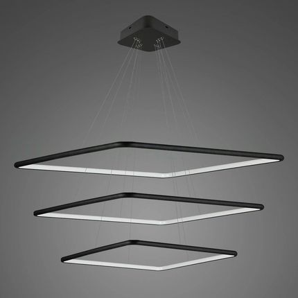 Altavola Design Ledowe Kwadraty Lampa Wisząca Czarny (La072P80In4Kblack)