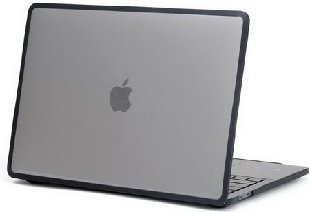 Hard Case TPU+PC etui obudowa MacBook Air 15 A2941 2023 (Matte Clear+Black Edge)