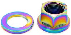 Zdjęcie Część Zamienna Tlc Titanium Bmx Axle Nut With Spacer Multi Rozmiar 14mm - Bierutów