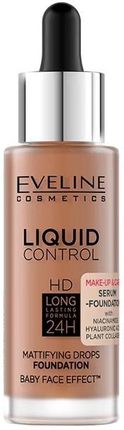 Eveline Cosmetics Liquid Control Hd Matujący Podkład Do Twarzy Z Niacynamidem 065 Toffee 32Ml