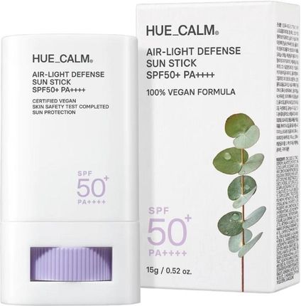 Hue Calm Vegan Air Light Defense Sun Stick Spf50+ Pa++++ Przeciwsłoneczny Sztyft Do Twarzy 15 g
