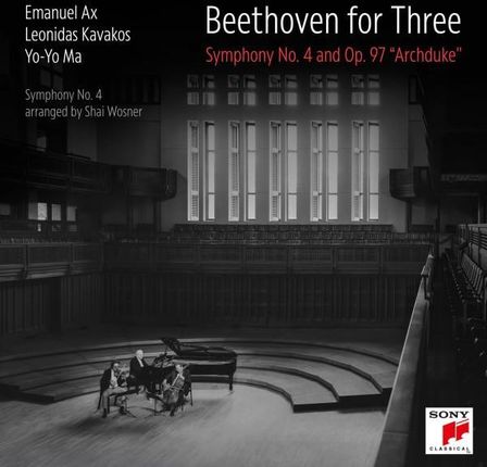 Yo-Yo Ma & Leonidas Kavakos: Beethoven for Three: Symphony No. 4 and Op. 97 "Archduke" [CD]
