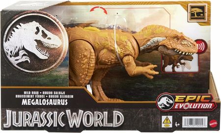 Mattel Jurassic World Epic Evolution Dinozaur Megalosaurus Z Dźwiękiem HTK73
