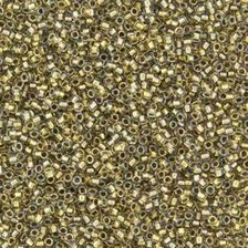 Toho Round 15/0 Inside-Color Crystal/Gold Lined Tr-15-262 5g