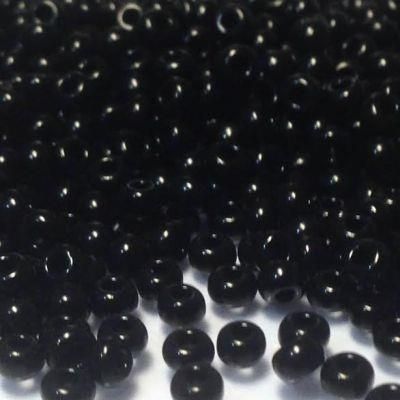 Rocaille 8/0 Czech Seed Beads Opaque Black 23980 50g