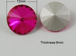 Kryształek Rivoli 12mm Dip Pink 1szt.