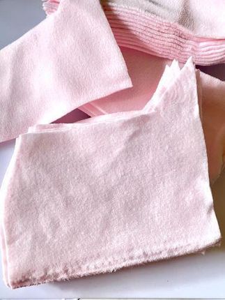 Tkanina Polar Baby Pink Kawałki 19-22cmx15-20cm 3szt.