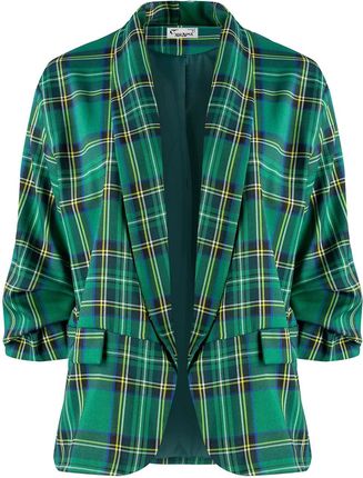 Żakiet marynarka garniturowa lużna w kratę ELENA