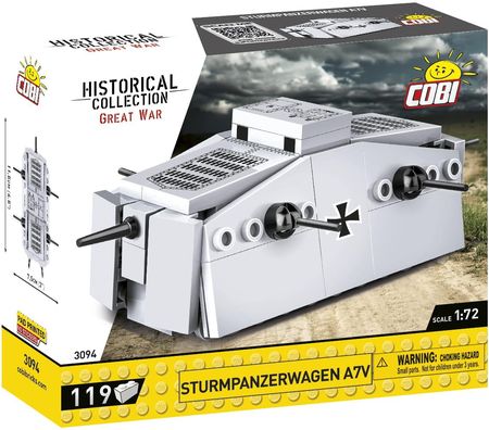 COBI Historical Collection Great War Sturmpanzerwagen A7V Scale 1:72 (COBI-3094)