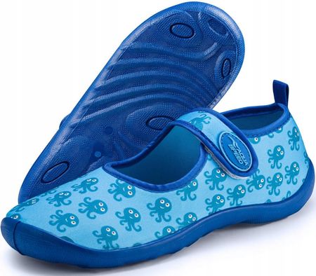 Aqua-Speed Dziecięce Buty Do Wody Ochronne Na Rzep Niebieskie
