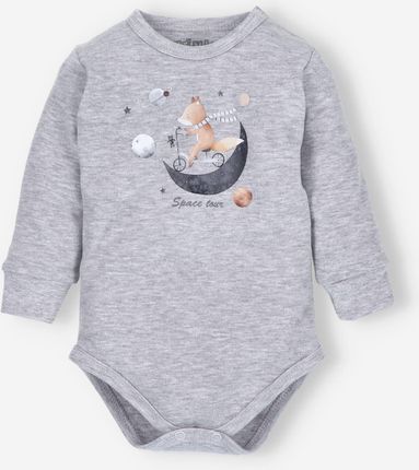 Body niemowlęce SPACE TOUR z bawełny organicznej dla chłopca