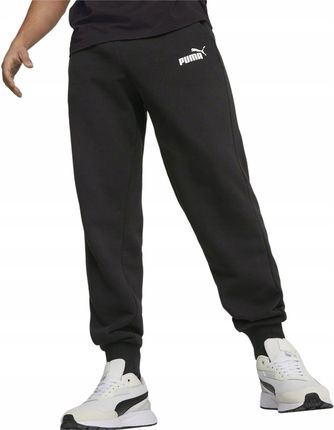 Puma Spodnie Dresowe Męskie Bawełniane Ess 2 Col Logo Pants Czarne r.L