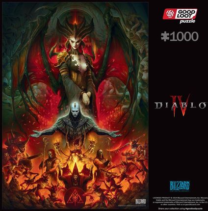 Good Loot Puzzle Loot Gaming Diablo Iv Lilith Composition 1000El.