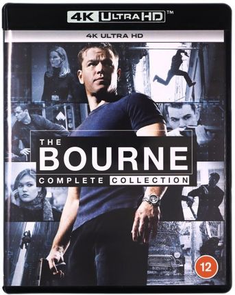 Bourne Collection: Tożsamość Bourne'a / Krucjata Bourne'a / Ultimatum Bourne'a / Dziedzictwo Bourne'a / Jason Bourne (5xBlu-Ray 4K)+(Blu-Ray)