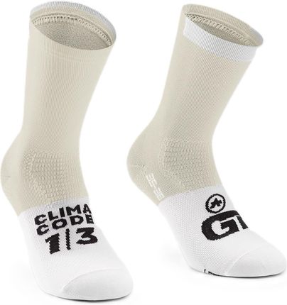 Skarpetki Assos Gt Socks C2 Piaskowy-Biały / Rozmiar: 39 40 41 42 / Rozmiar: I