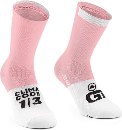 Skarpetki Assos Gt Socks C2 Różowy-Biały / Rozmiar: 43 44 45 46 / Rozmiar: Ii