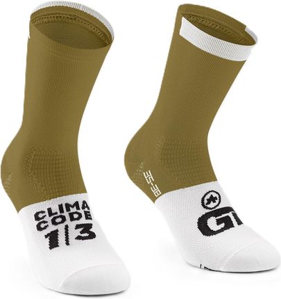 Skarpetki Assos Gt Socks C2 Oliwkowy-Biały / Rozmiar: 39 40 41 42 / Rozmiar: I