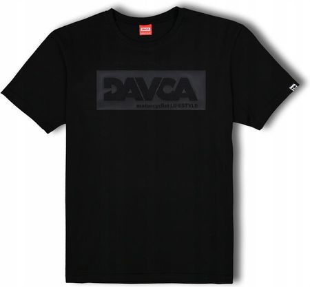 Davca T-Shirt Męski Black Matt Logo