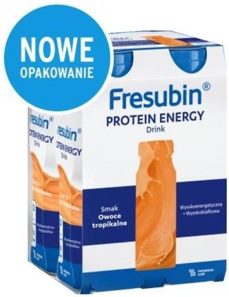 Fresubin Protein Energy Drink O Smaku Owoców Tropikalnych 4 X 200 ml