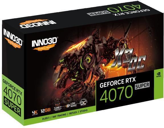 INNO3D GeForce RTX 4070 12gb  グラフィックカード INNO3D GeForce RTX 4070 X2 OC WHITE 12GB GDDR6X - Karty