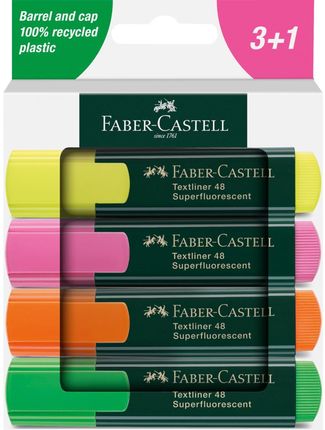 Faber-Castell Zakreślacz Neonowy 4 Kolory Faber Castell