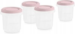 Zdjęcie Miniland Zestaw 4 Pojemników Hermetyzowanych Blush 250ml - Biecz
