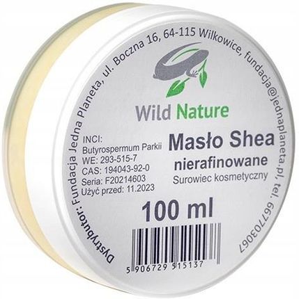 Wild Nature Masło Shea Nierafinowane 100 g