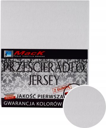 Mack Prześcieradło Jersey Z Gumką 90X200 Biały