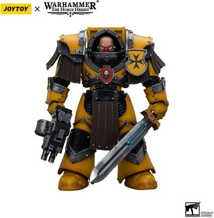 JoyToy Warhammer Imperial Fists Legion Cataphractii Terminator Squad Legion Cataphractii Sergeant with Power Sword 12cm
