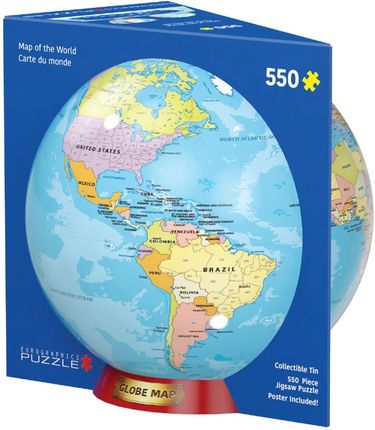 Eurographics 550El. Tin Map Of The World 8551-5863