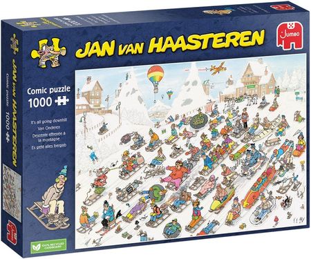 Jumbo Puzzle Jan Van Haasteren Its All Going Downhill 1000El.